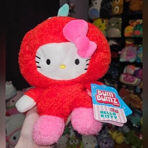 NWT Hello Kitty In Apple Bumbumz By Russ 7.5" Sanrio Bumz